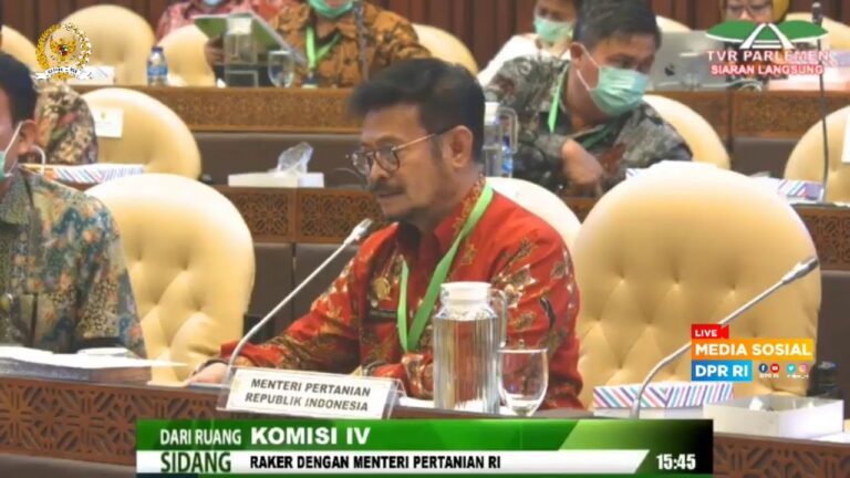 Raker DPR RI Komisi IV Dengan Mentri Pertanian